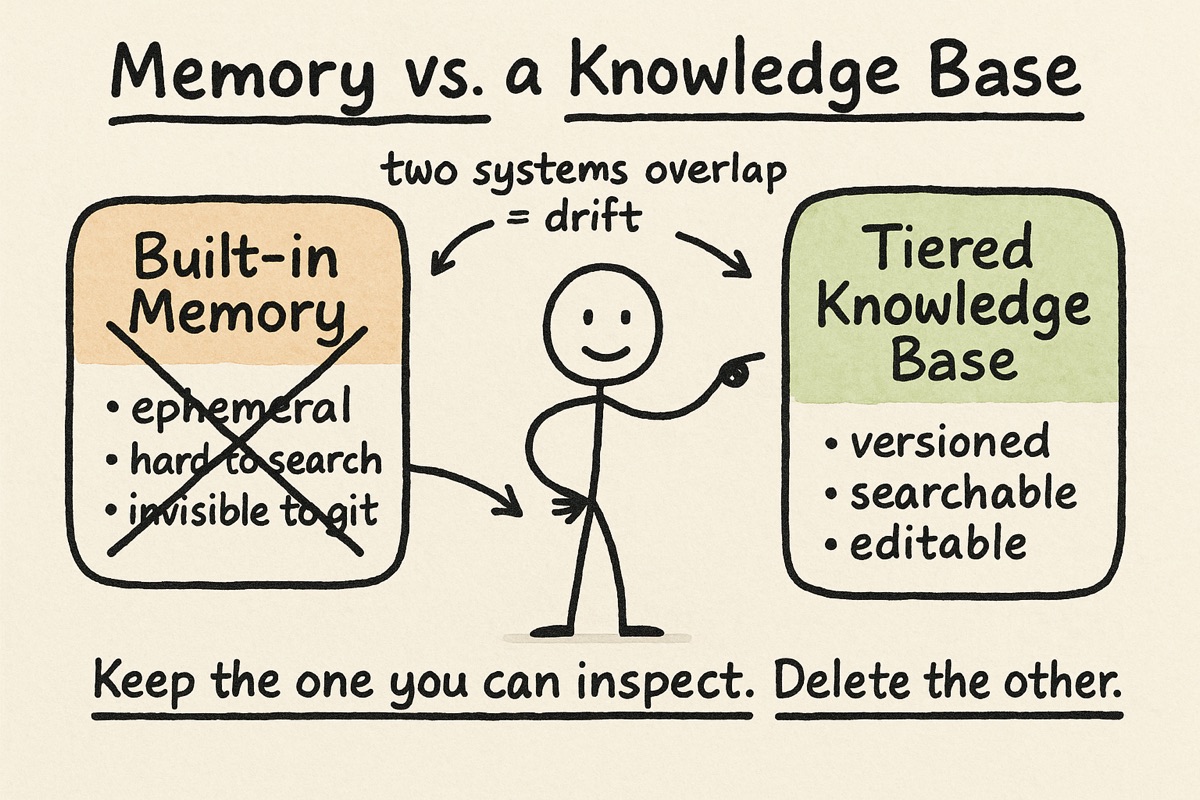 Memory versus a knowledge base